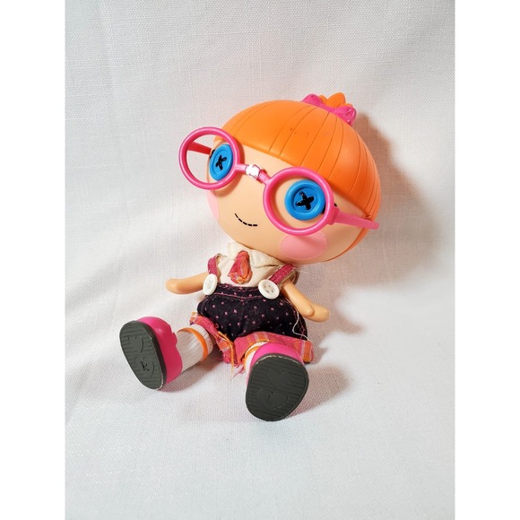 Lalaloopsy Jewel Sparkles Doll 8" Pink Glasses Orange Hair MGA Original Outfit - Picture 8 of 8